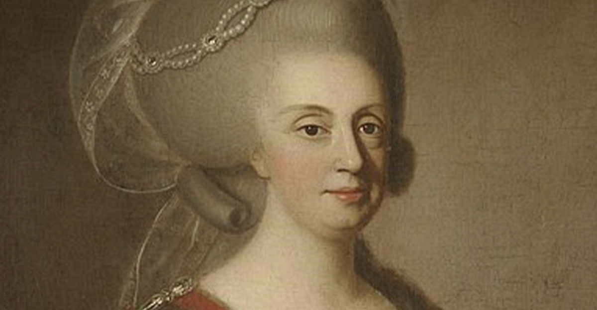 Historical painting of Maria I of Portugal