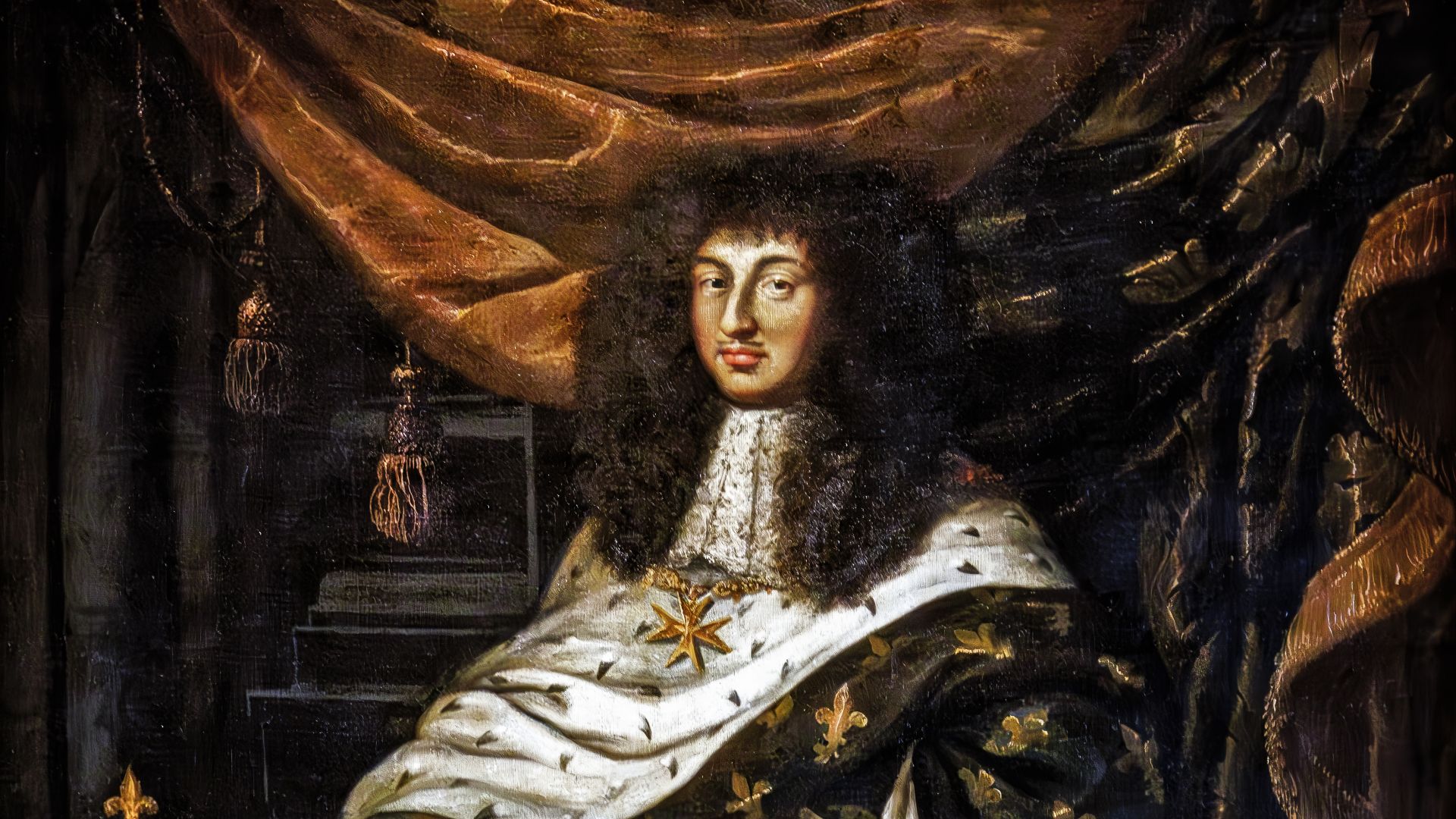 File:(Venice) Palazzo Mocenigo - Portego - Portrait de Louis XIV.jpg