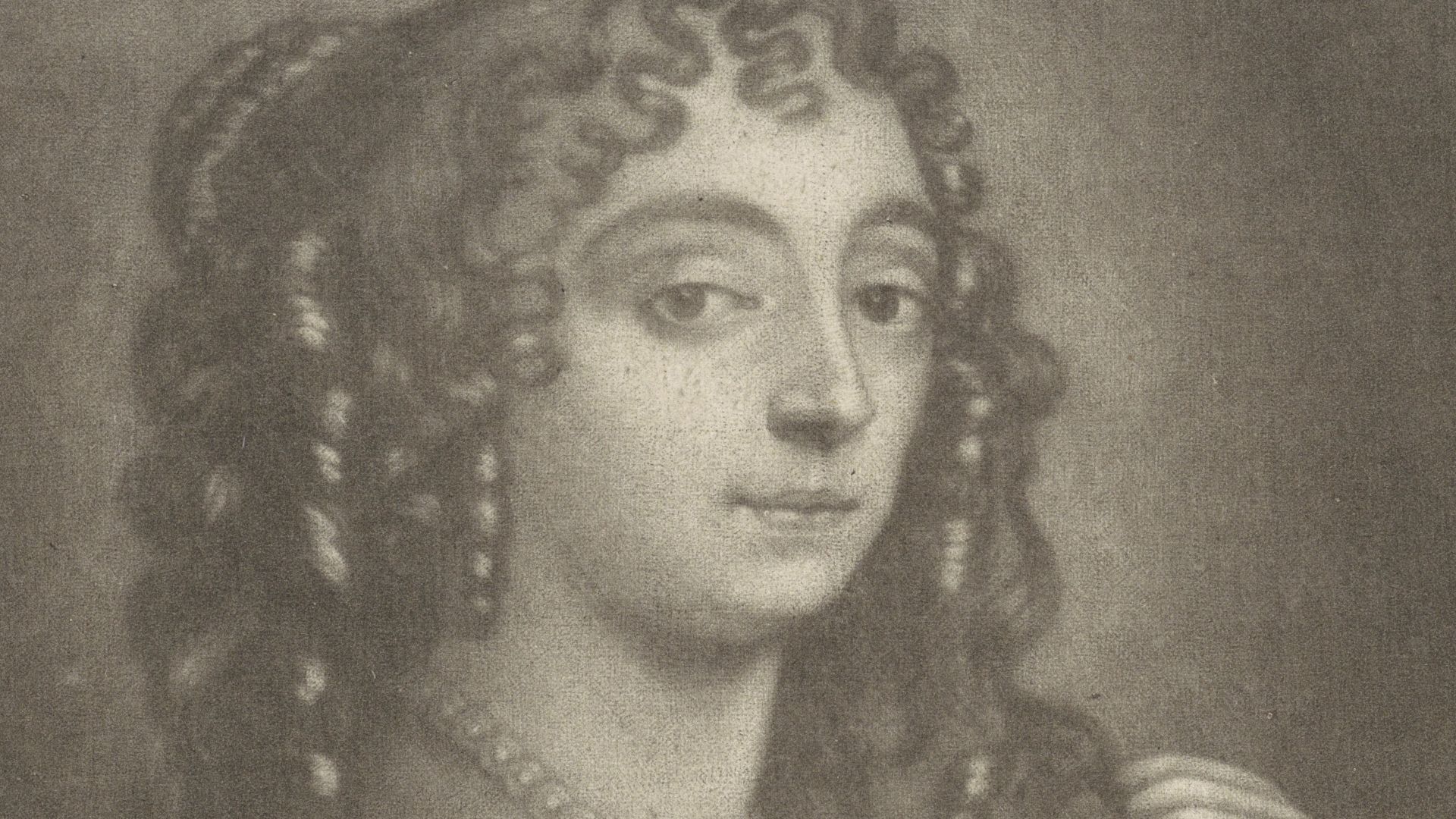 IdentificatieTitel(s): Portret van Barbara Villiers hertogin van ClevelandObjecttype: prent Objectnummer: RP-P-1911-134Catalogusreferentie: Hollstein Dutch 47-2(2)Opschriften / Merken: verzamelaarsmerk, verso, gestempeld: Lugt 2228Omschrijving: Barbara Villiers, hertogin van Cleveland en één van de maîtresses van koning Karel II van Engeland. Ze draagt een parelketting.VervaardigingVervaardiger: prentmaker: Gerard Valck (vermeld op object), naar tekening van: Peter Lely (Sir) (vermeld op object)Plaats vervaardiging: AmsterdamDatering: 1662 - 1726Fysieke kenmerken: mezzotintMateriaal: papier Techniek: mezzotintAfmetingen: blad: h 209 mm × b 153 mmOnderwerpWat: pearl; pearl necklace (+ women's clothes)Wie: Barbara Villiers hertogin van ClevelandVerwerving en rechtenVerwerving: aankoop 1911Copyright: Publiek domein