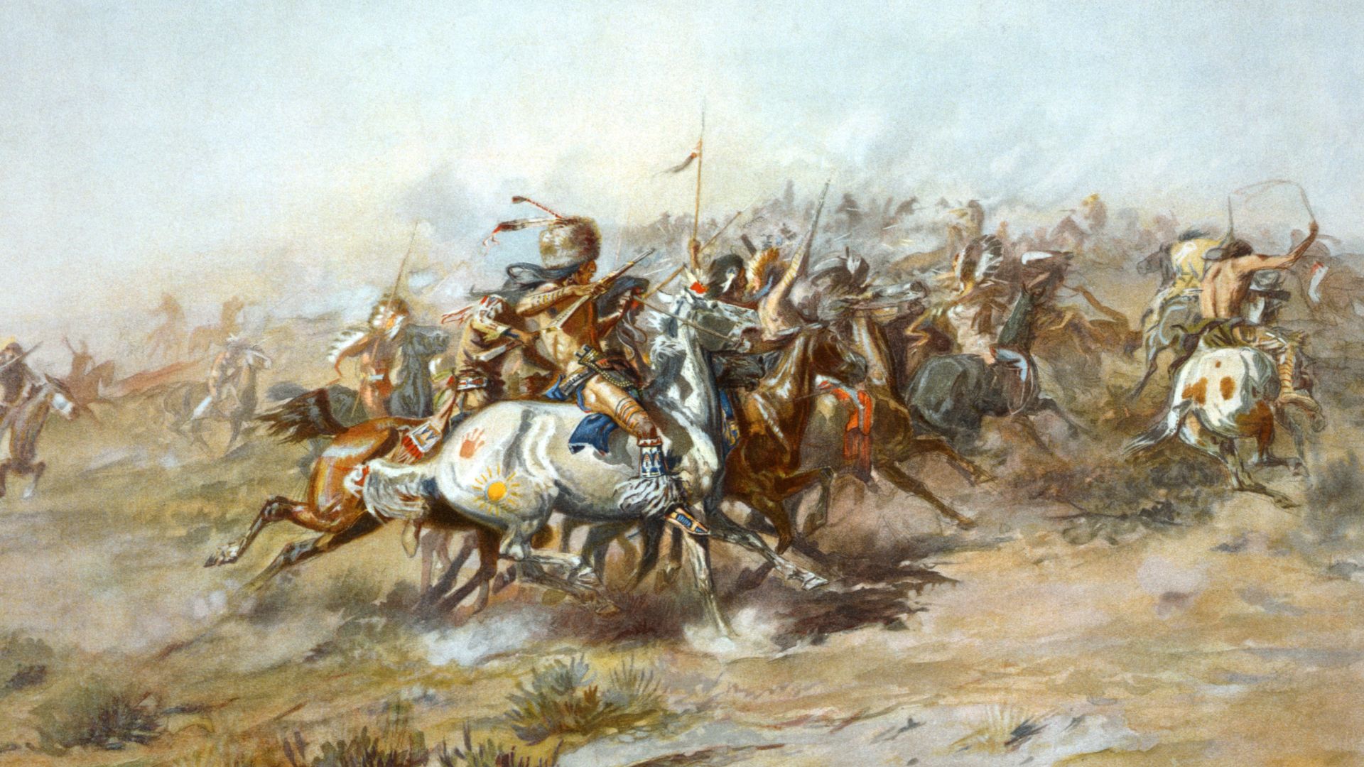 File:Charles Marion Russell - The Custer Fight (1903).png