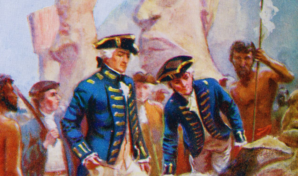 Gettyimages - 188006862, Captain James Cook Examining The Statues On Easter Island 