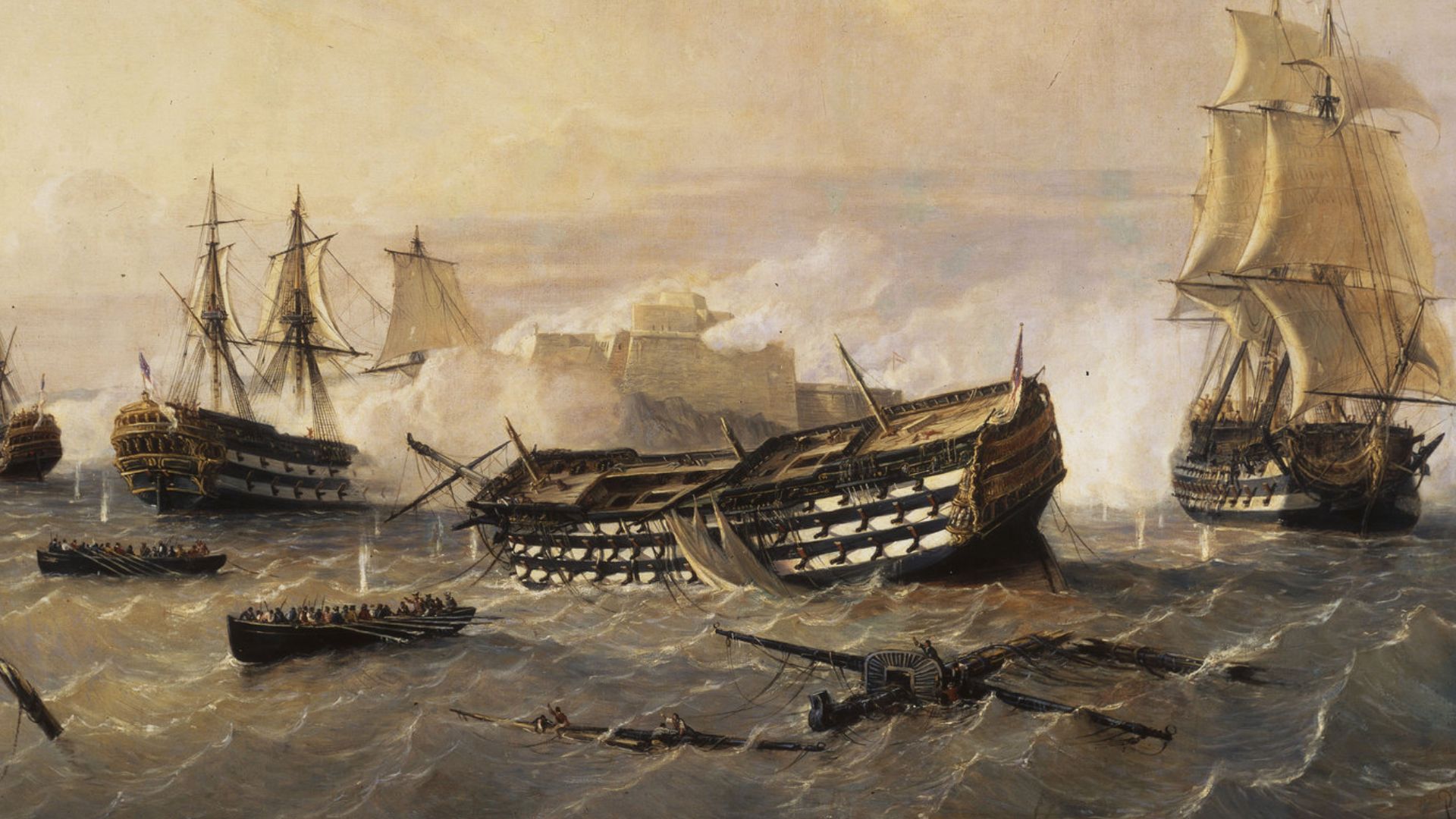 Siebenjähriger Krieg; Belagerung und Eroberung von Havanna (Kuba) durch die Engländer unter Admiral Sir George Pocock und dem Herzog von Albermarle, Juni - 14. August 1762.