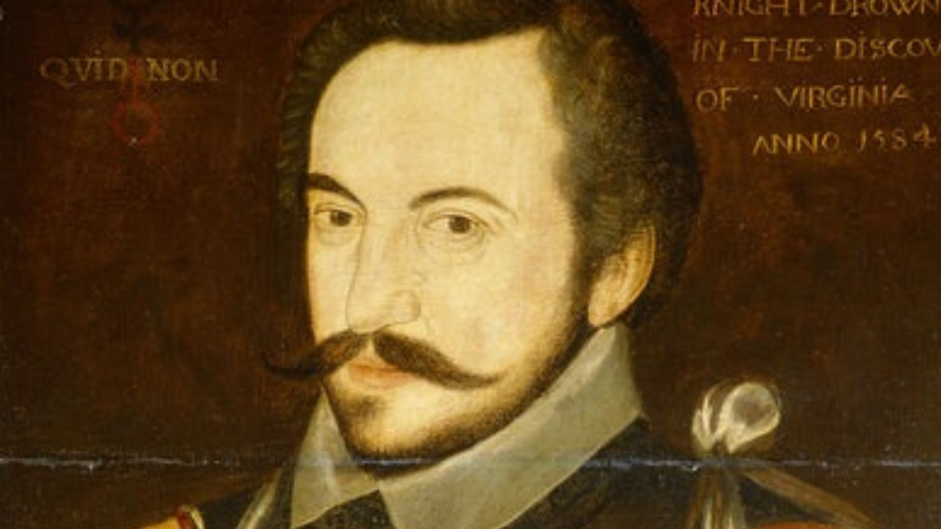 Portrait of explorer Sir Humphrey Gilbert.