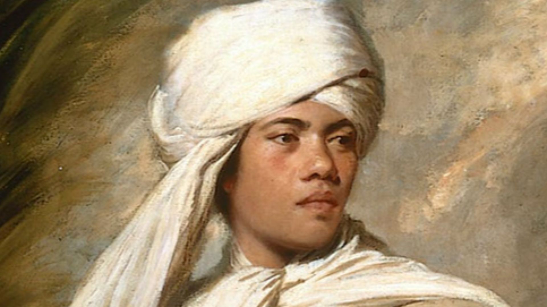 Portrait of Omai, a South Sea Islander who travelled to England with the second expedition of captain Cook