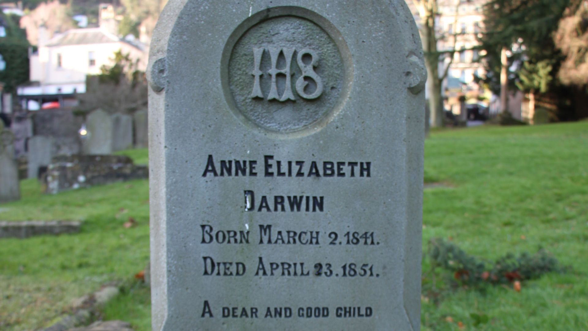 Front image of the headstone
