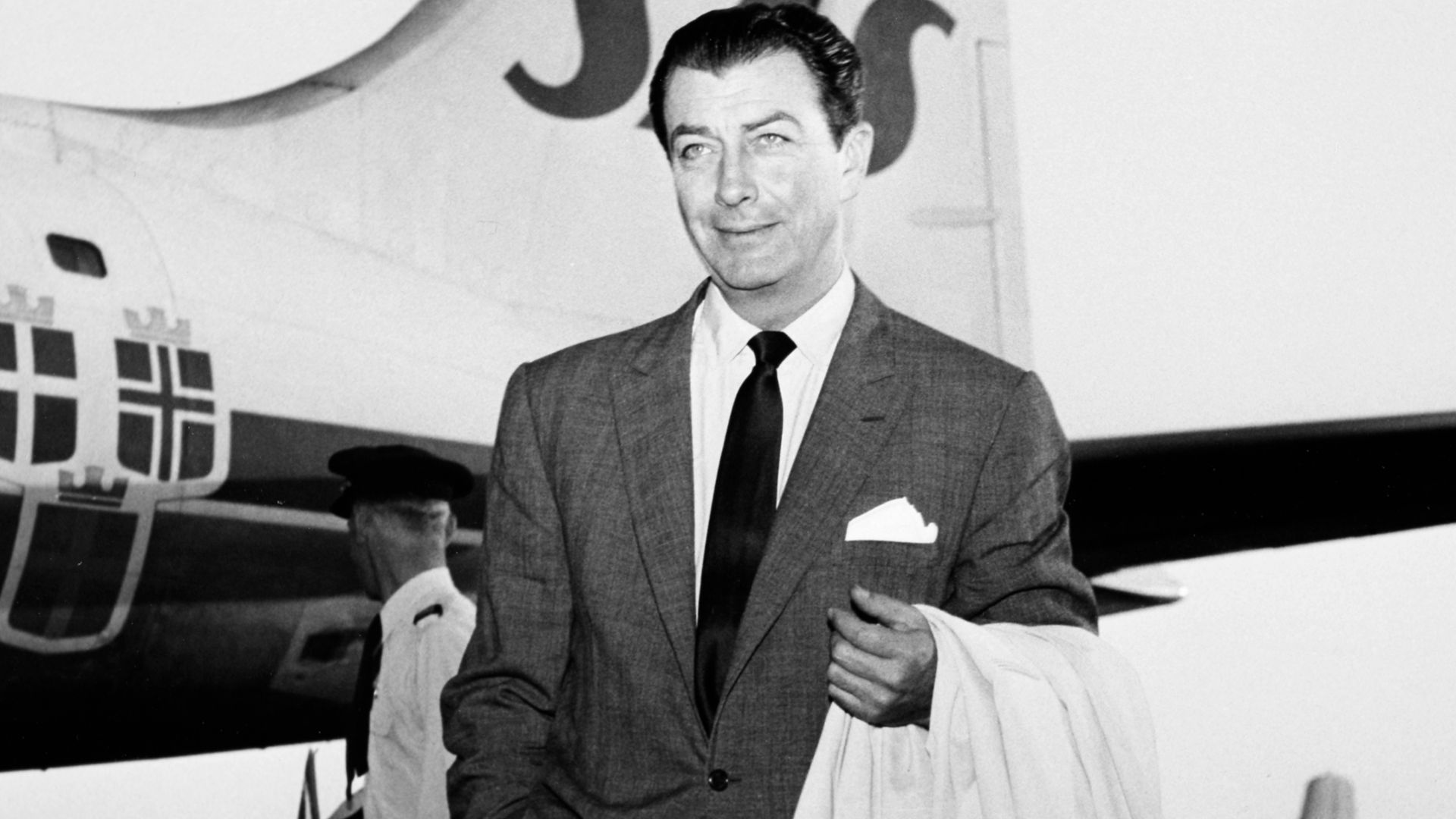 Robert Taylor, actor, USA. 1957-06-25. At the SAS polar route.