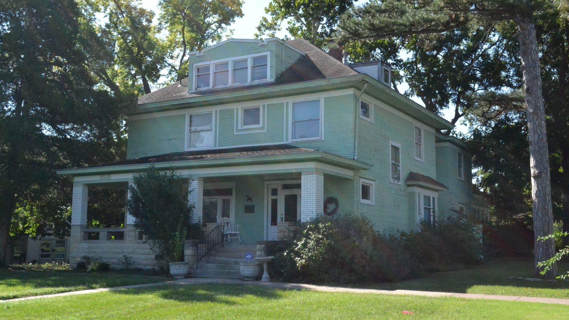 Menninger Clinic Building in Topeka, KS. Listed on the National Register of Historic Places.
