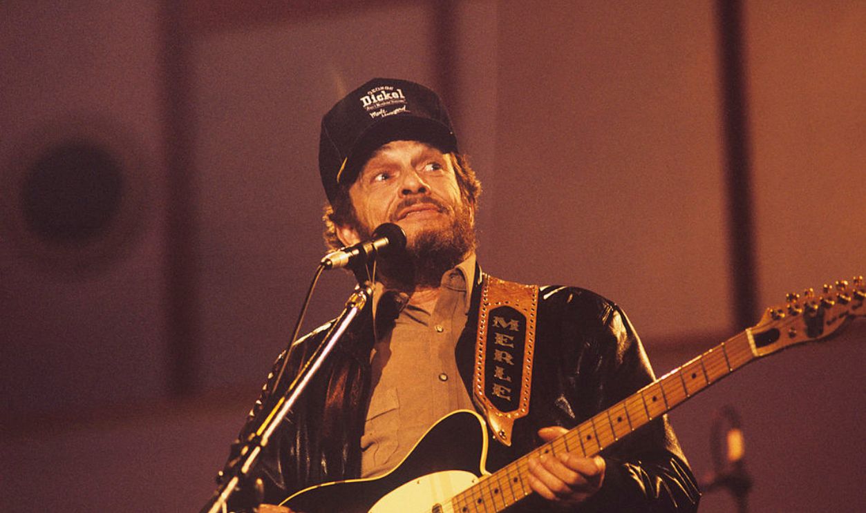 LONDON, UNITED KINGDOM - APRIL 01: Merle Haggard performs on stage at the Country Music Festival held at Wembley Arena, London in April 1988.