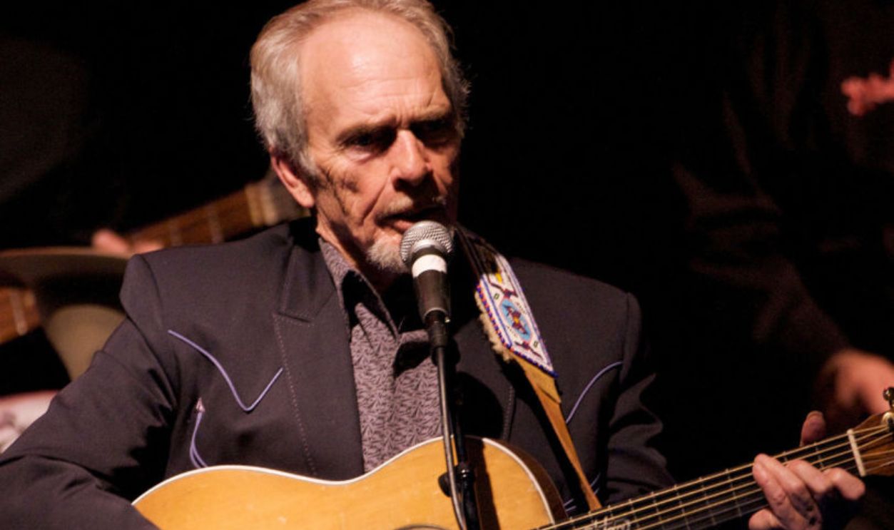 SANTA ROSA, CA - APRIL 01: Merle Haggard performs in concert at the Wells Fargo Center on April 1, 2009 in Santa Rosa, California. 