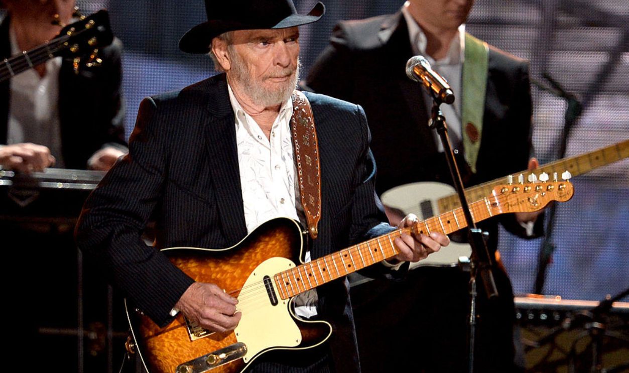 LOS ANGELES, CA - JANUARY 26: Recording artist Merle Haggard performs onstage during the 56th GRAMMY Awards at Staples Center on January 26, 2014 in Los Angeles, California.