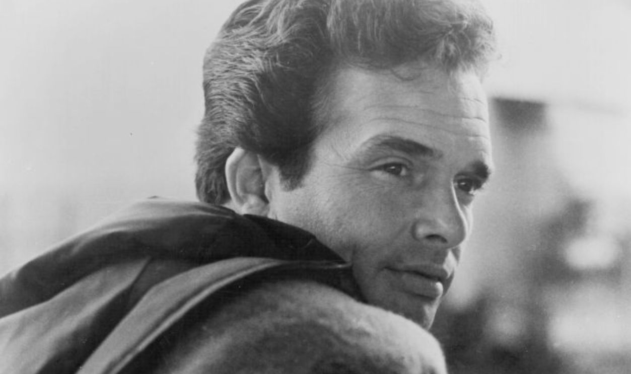 Country musician Merle Haggard poses for a portrait circa 1968. 