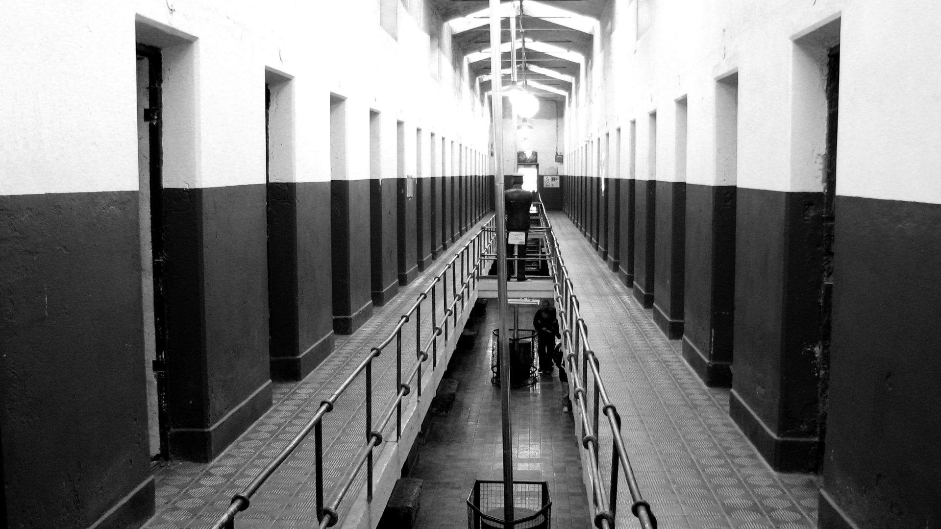 A corridor of the end of the world prison at Ushuaia, now a museum