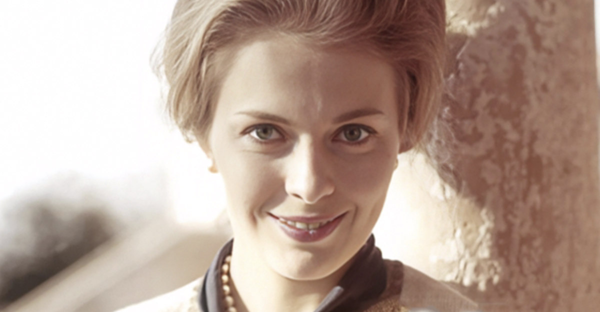 The American actress Jean Seberg in Venice