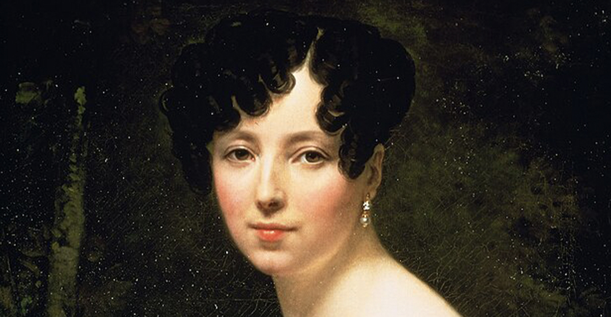 Painted portrait of Micaela Almonester