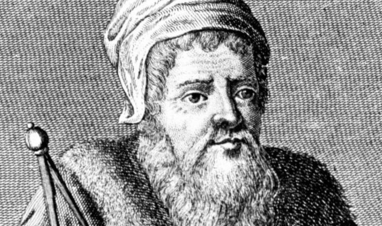 UNSPECIFIED - CIRCA 1754: John Dee (1527-1608) English alchemist, geographer and mathematician. 18th century copperplate engraving.