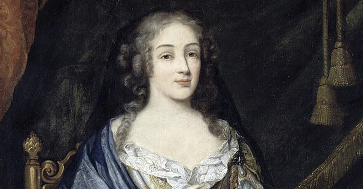 Painted portrait of Louise De La Vallière
