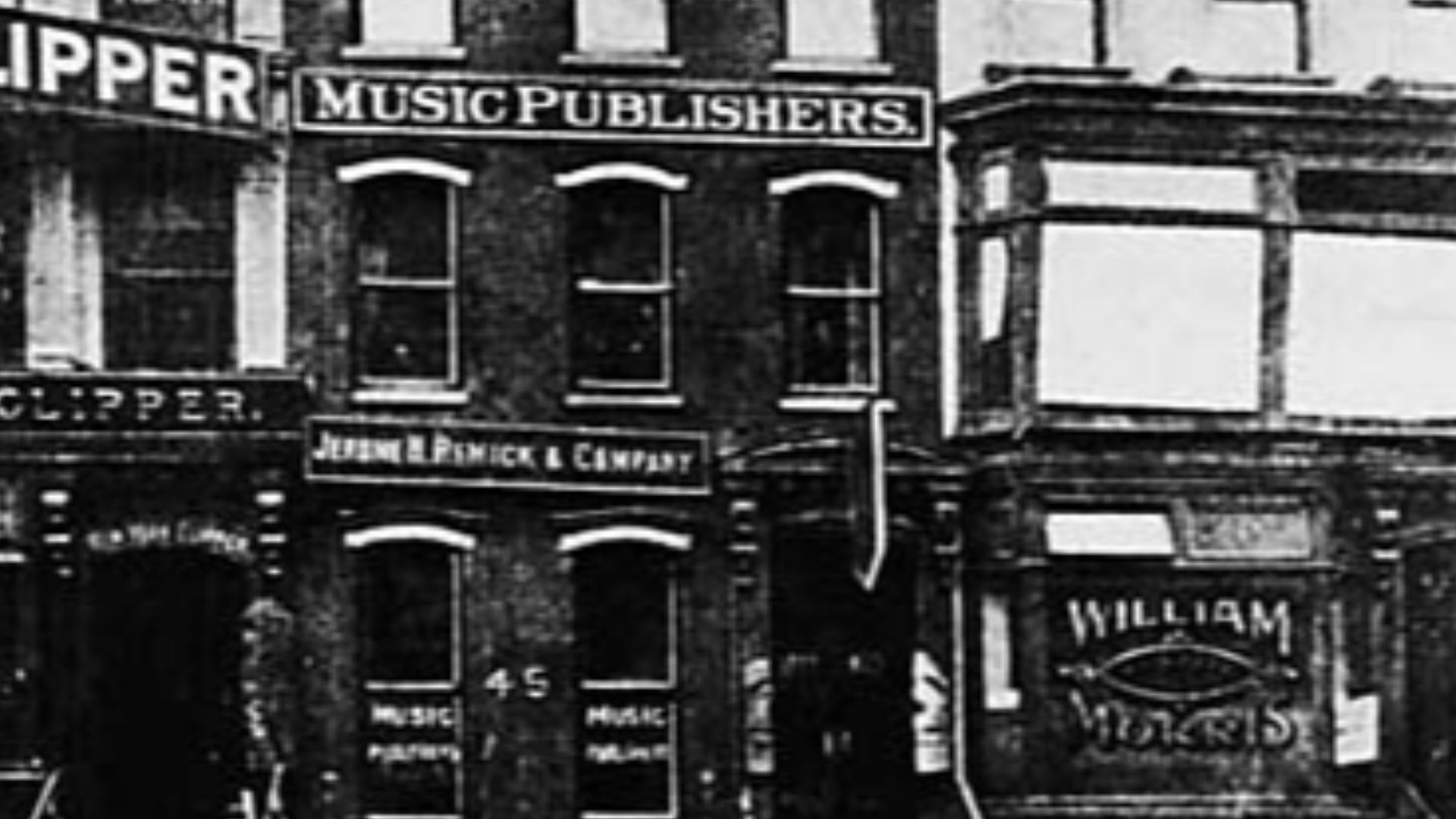 Tin Pan Alley on West 28th Street. (See File:43-47 West 28th Street.jpg (thumbnail below) for the same three buildings in 2011)