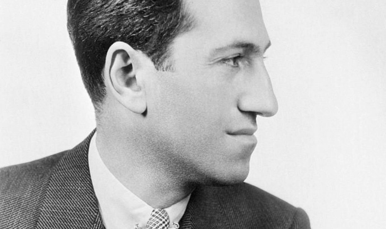 (Original Caption) 2/25/1934-Profile portrait shows American composer George Gershwin.