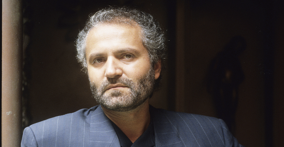 Italian fashion designer and founder of Versace Gianni Versace