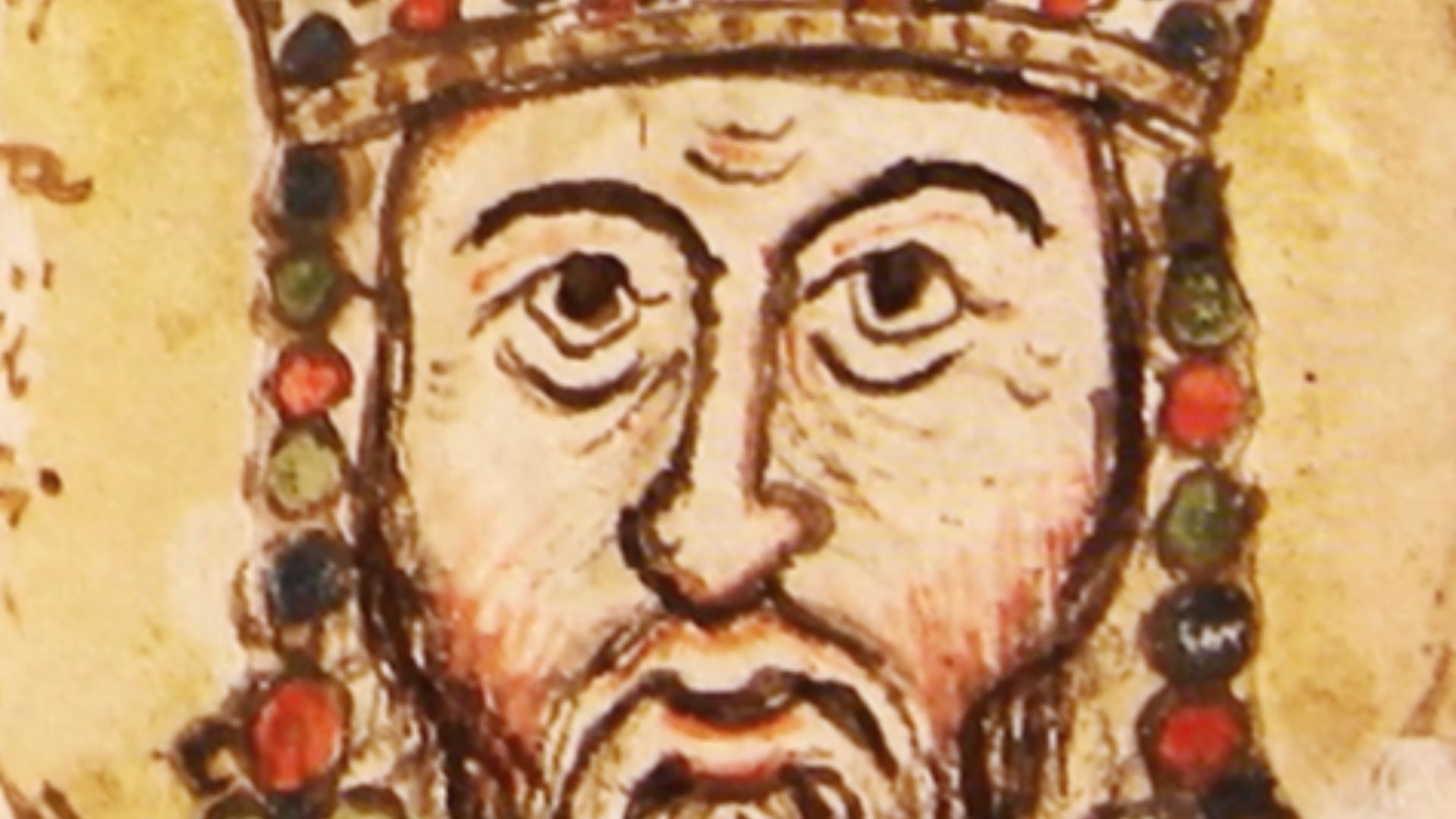 The 133rd imperial portrait in Mutinensis gr. 122, depicting Isaac I Komnenos