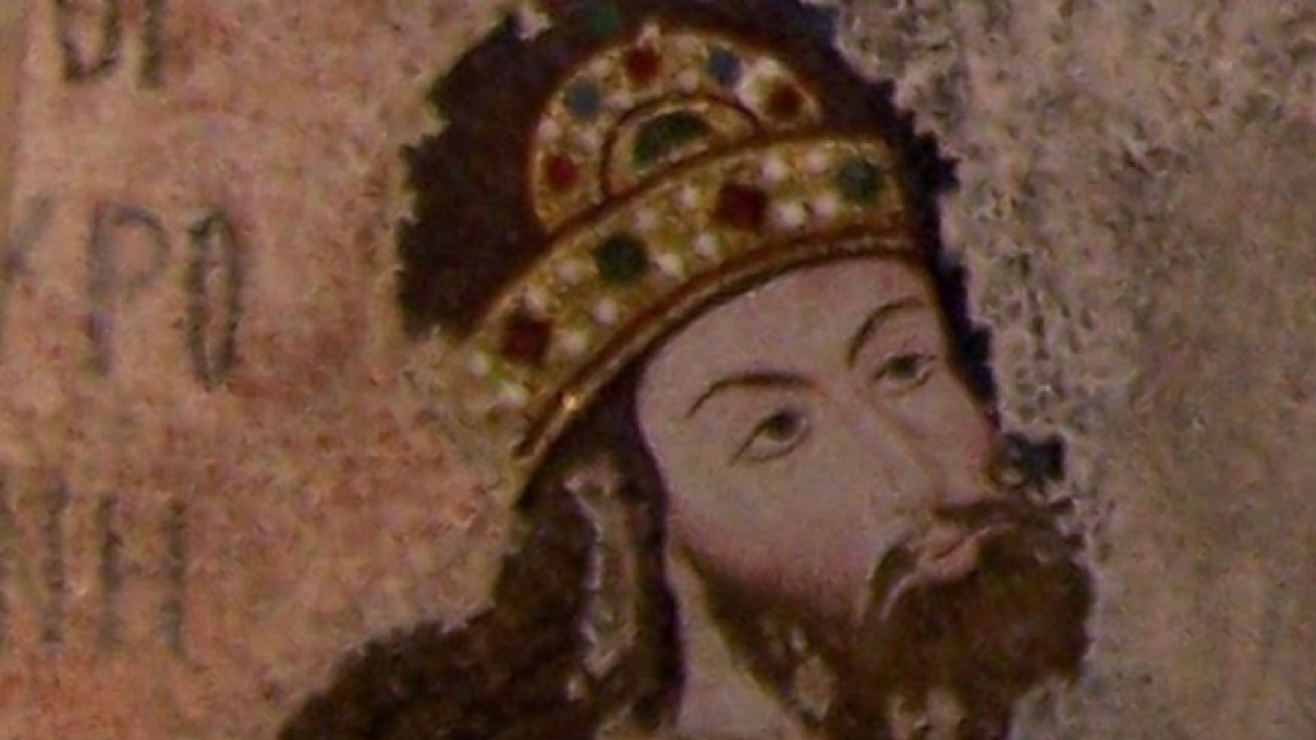 The sebastokrator Isaac Komnenos the Porphyrogennetos, son of Emperor Alexios I Komnenos. Detail from a mosaic in the Chora Church (Kariye Camii) in Edirnekapı, Fatih, Istanbul.