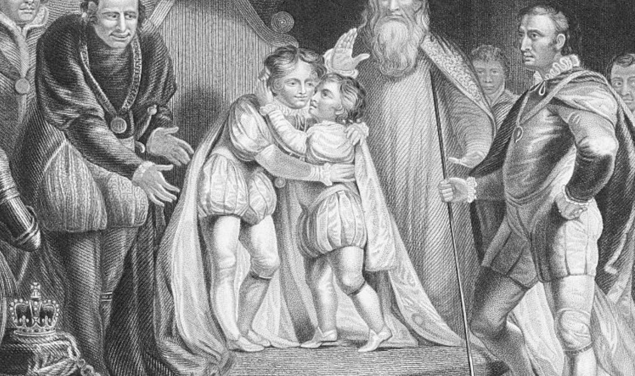 Edward V (1470-1483), King of England from April to June 1483, and his younger brother, Richard, Duke of York, were murdered in the Tower of London by their uncle, the Duke of Gloucester, who became King Richard III on their death.