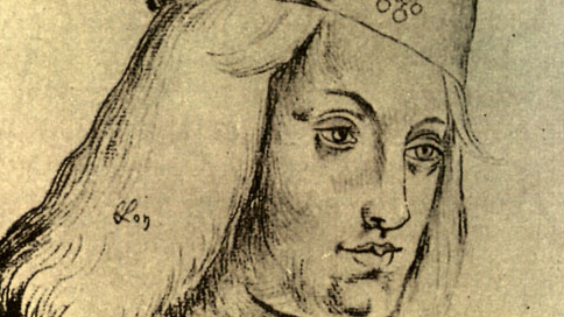 Drawing of Perkin Warbeck