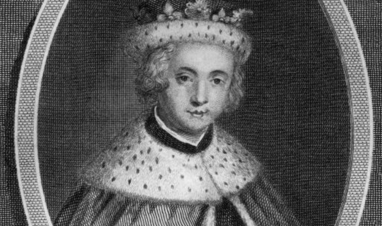 Circa 1483, Edward V of England (1470 - 1483). Reign April-June 1483, seized and imprisoned with his younger brother in the Tower, by his uncle, Richard, Duke of Gloucester. The two were murdered, possibly at the order of Gloucester, who then became King Richard III. 