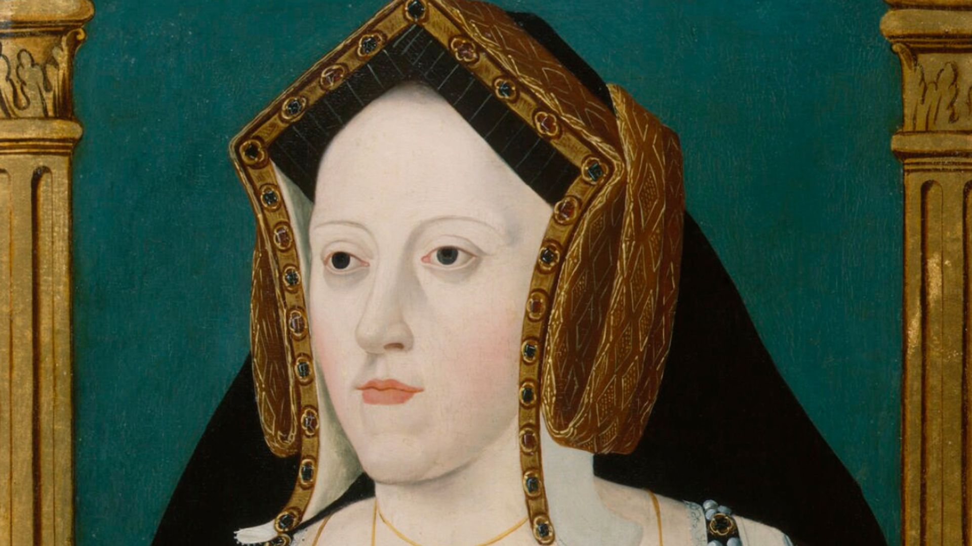 Portrait of Catherine of Aragon (1485-1536), first wife of Henry VIII of England (1491-1547).