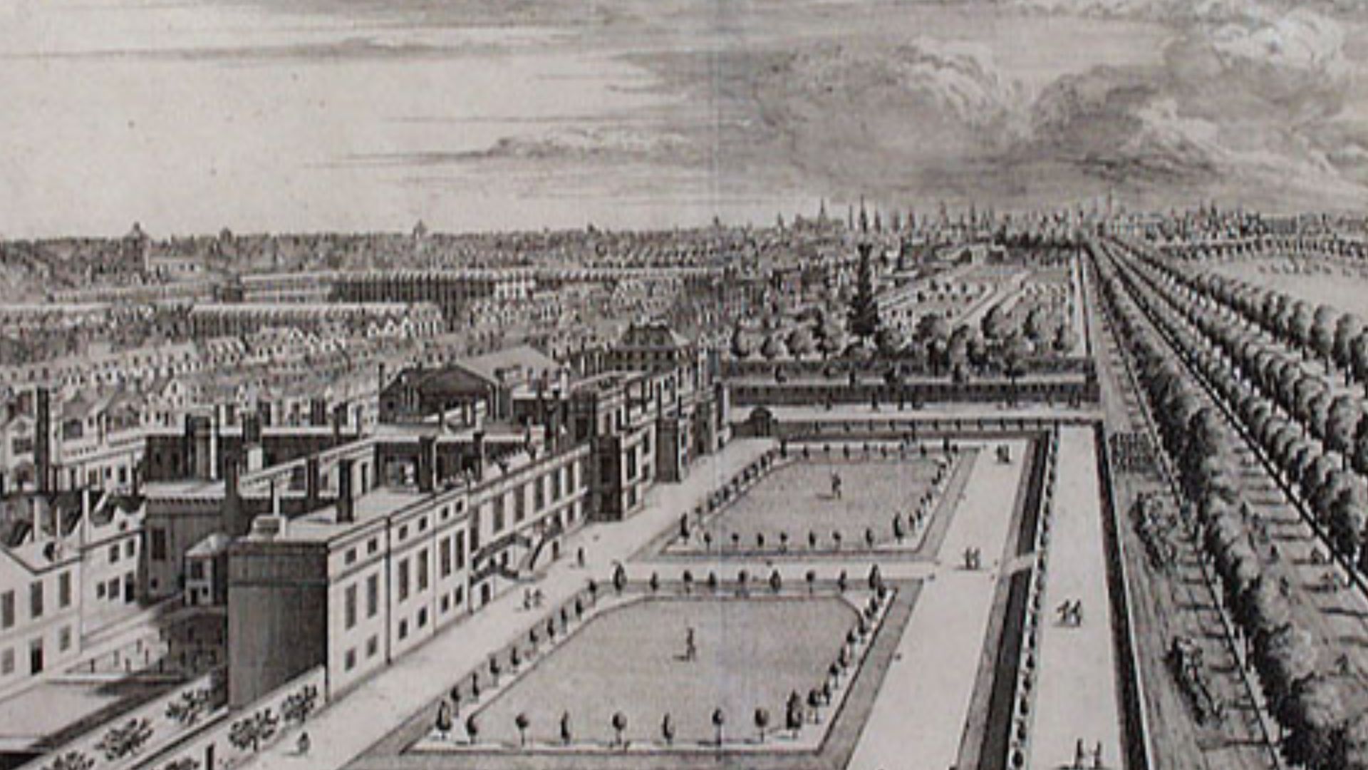 Gravure du mall et du palais st. james