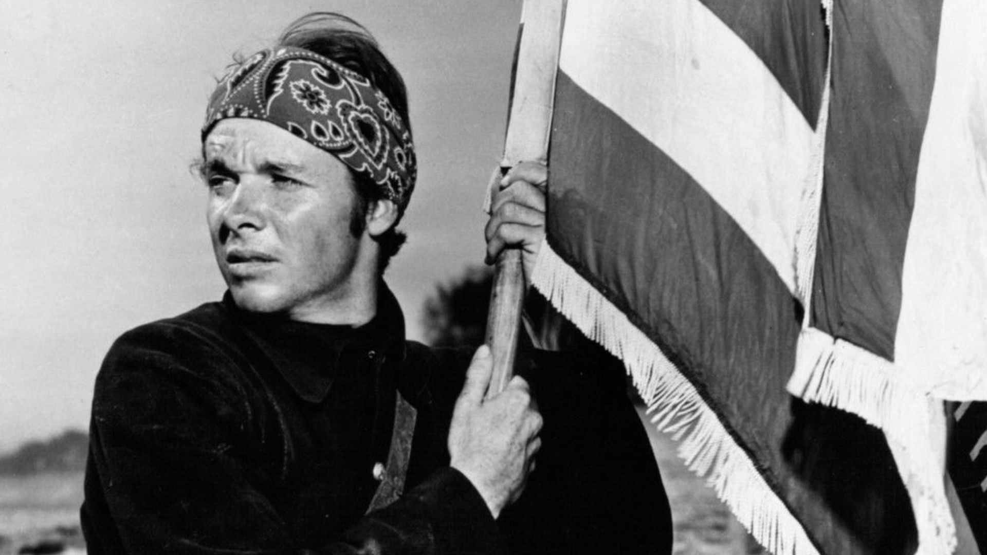 Publicity photo of Audie Murphy for film, Red Badge of Courage