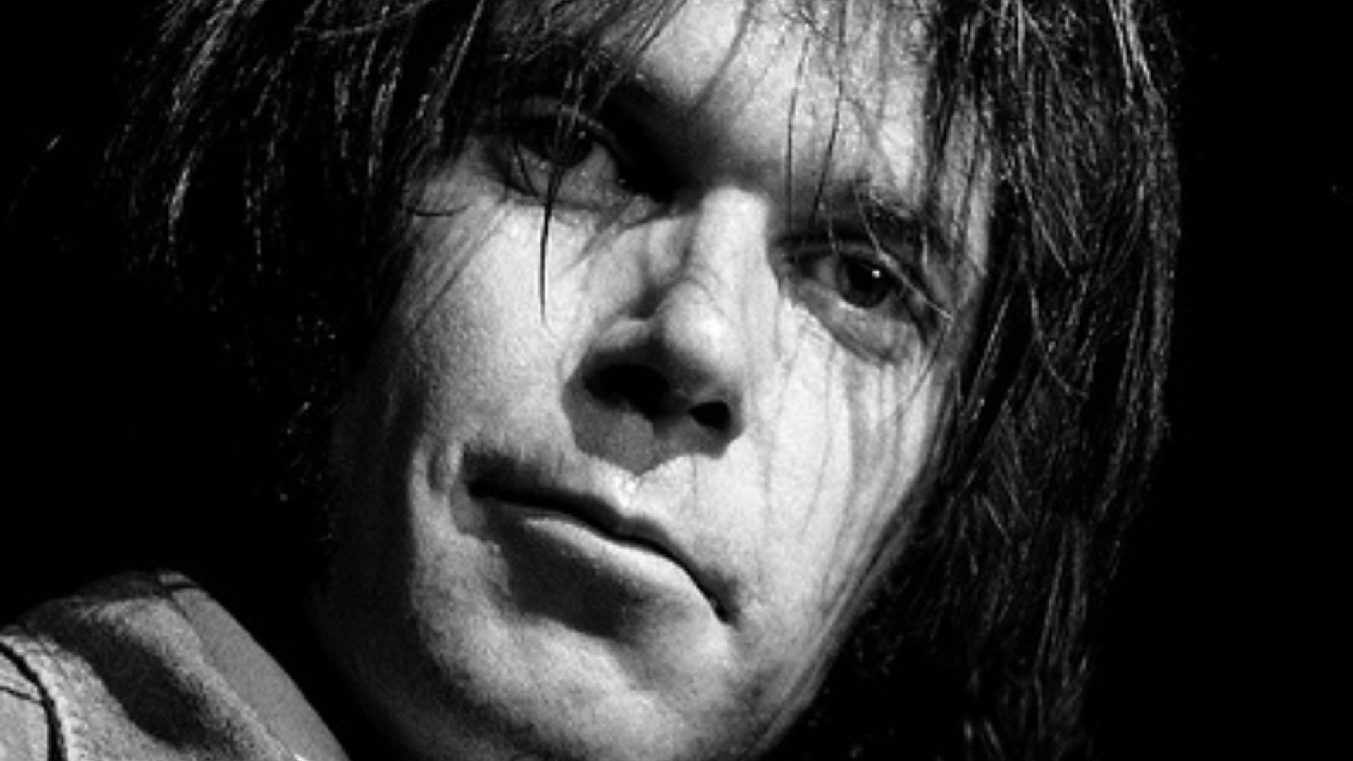 Neil Young in concert November 9, 1976, in Austin, Texas.
