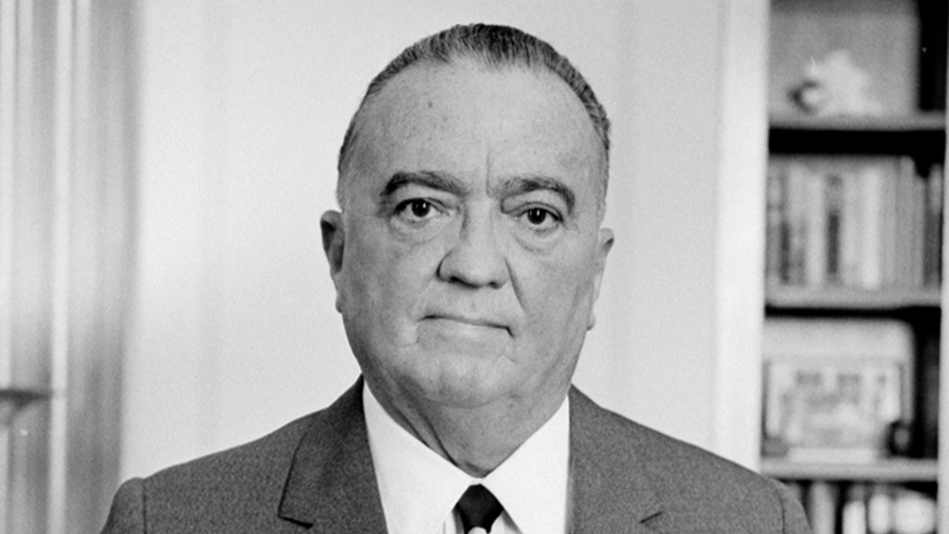 J. Edgar Hoover, head of the U.S. Federal Bureau of Investigation, 1961.