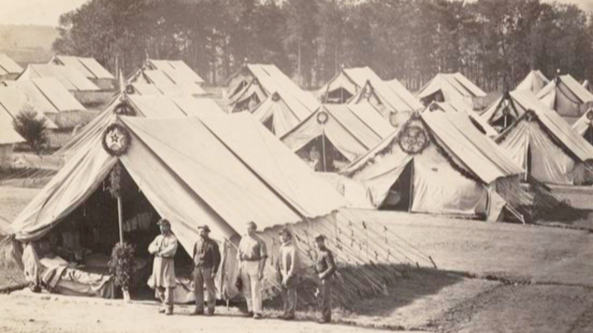 General Hospital, near Gettysburg, Pa. This hospital was established by the Government soon after the battle, and furnished accommodation for about three thousand wounded soldiers.