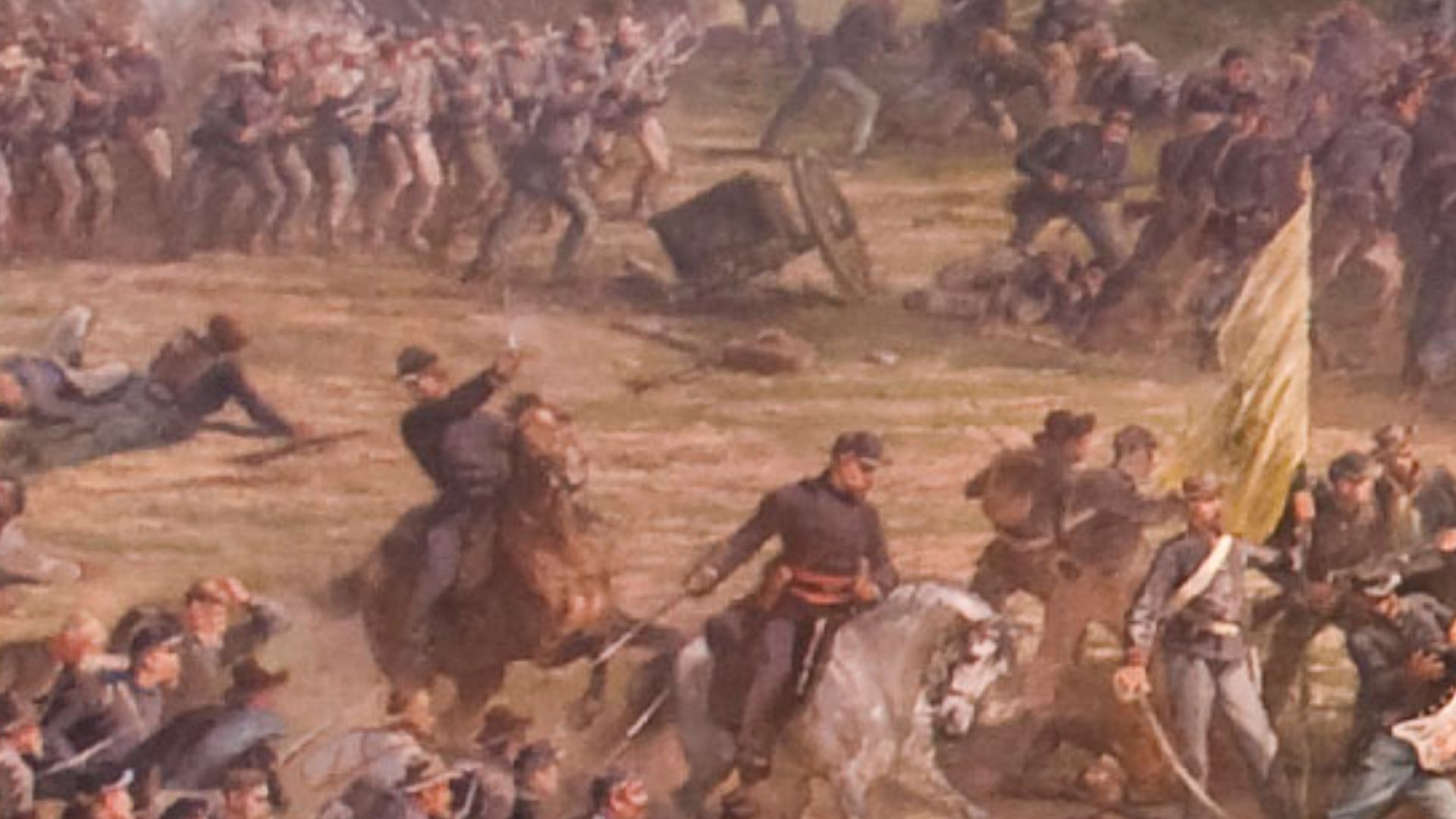 'The Battle of Gettysburg', also known as the Gettysburg Cyclorama, is a cyclorama painting by the French artist Paul Philippoteaux depicting