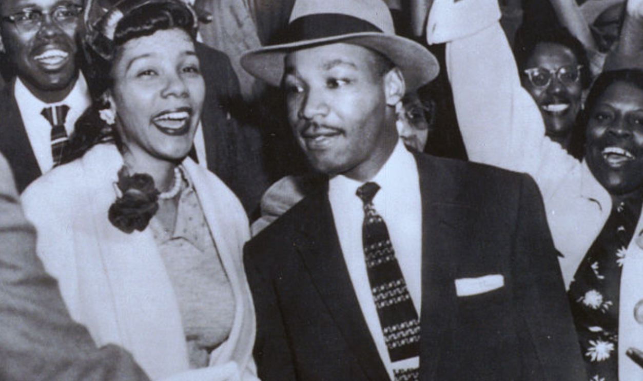 Martin Luther King Greeting Reverend Abernathy