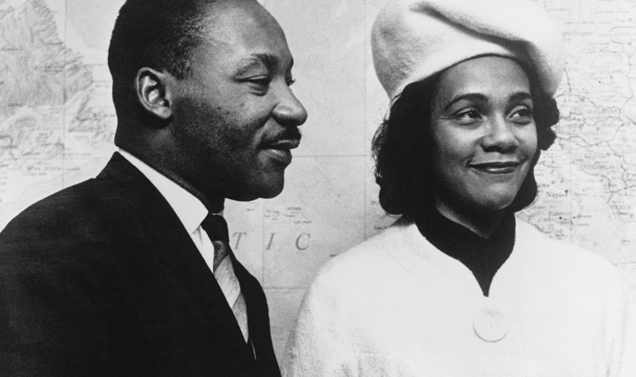 Civil rights activist Dr Martin Luther King with his wife Correta Scott.