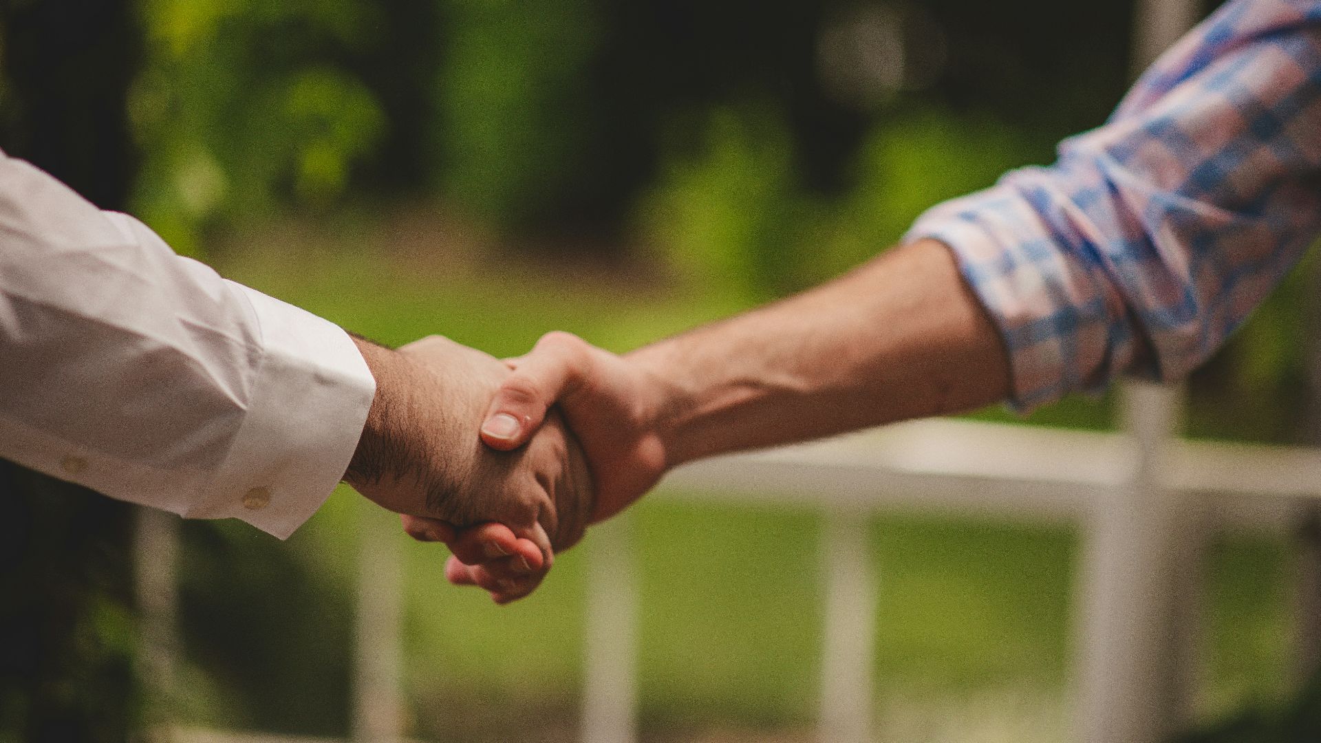 a man holding a baby