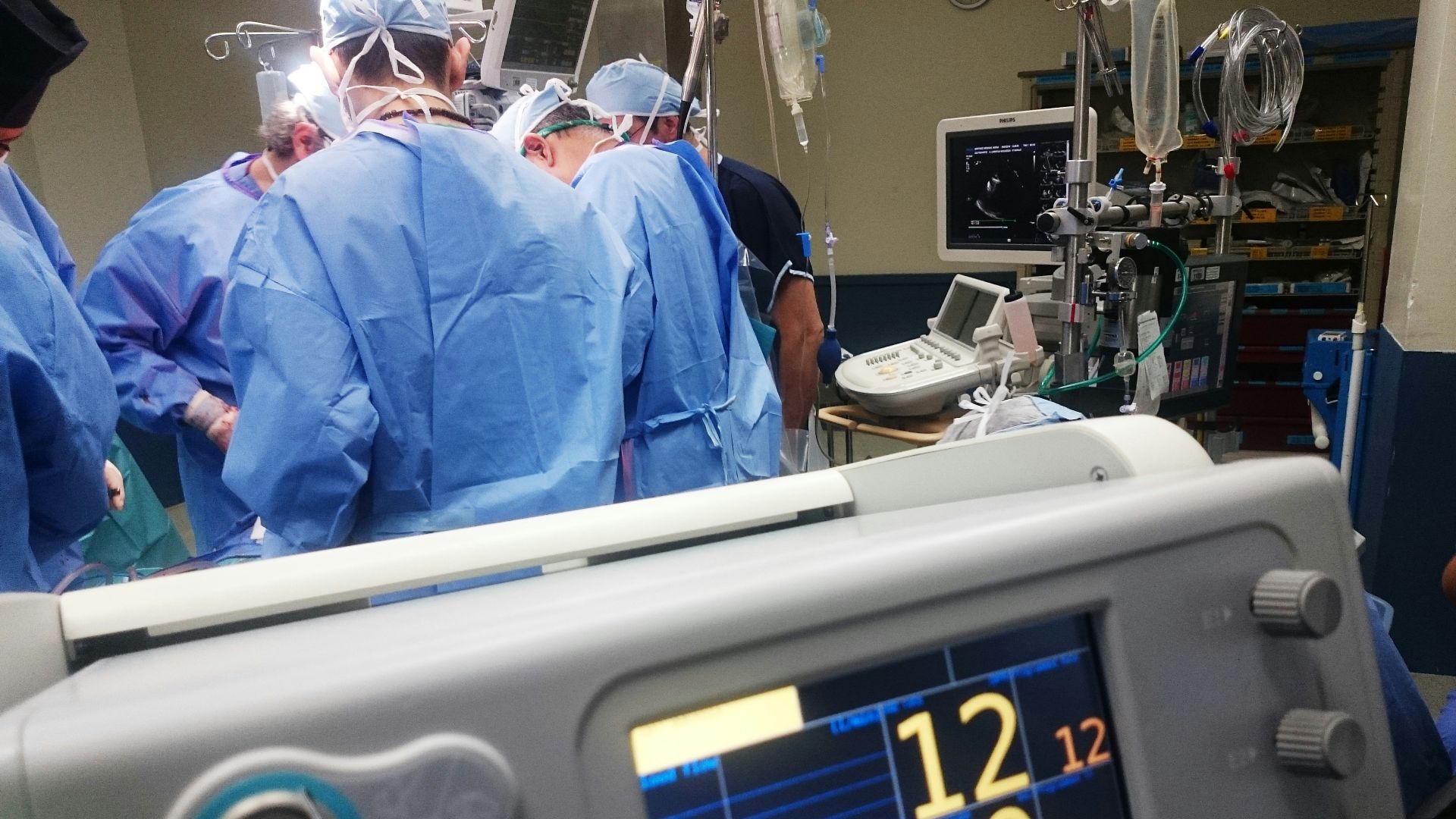 doctors doing surgery inside emergency room