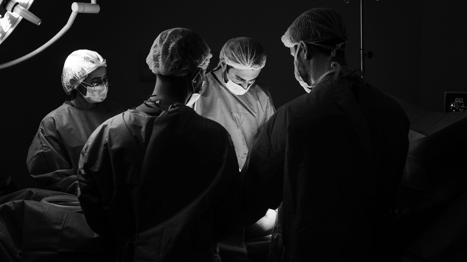 a group of people in a room