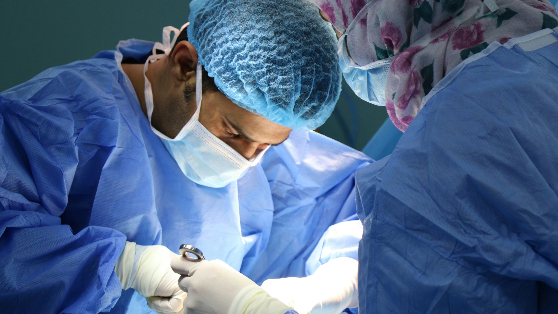 doctor having operation