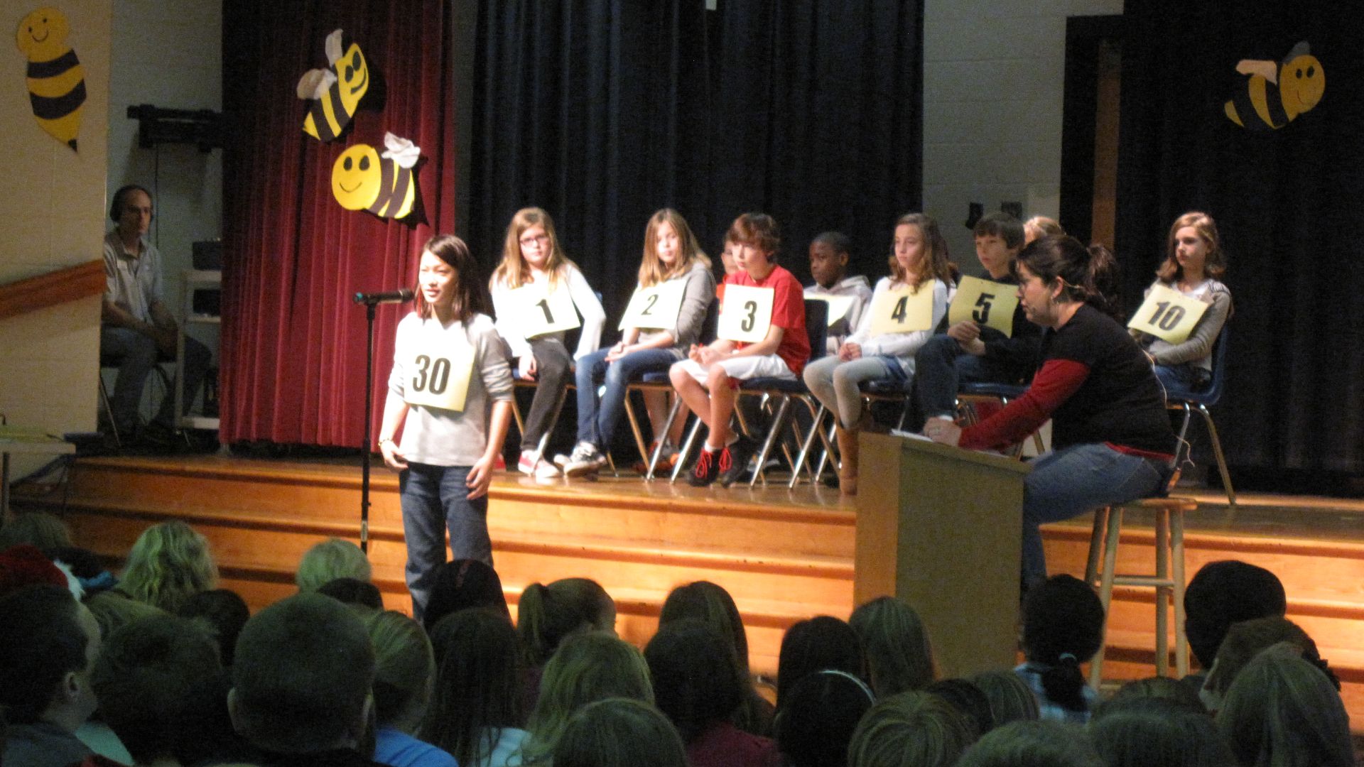 A school spelling bee in 2011.