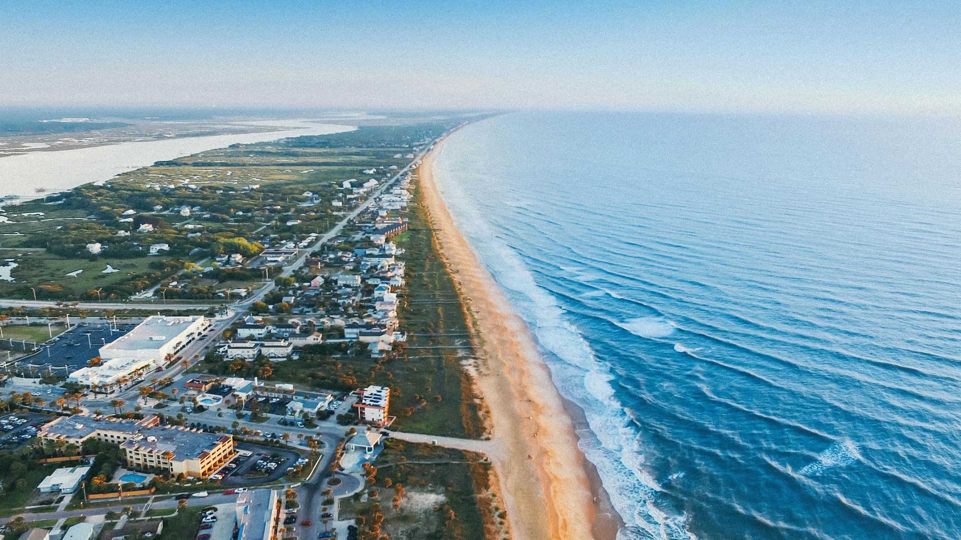 aerial photo of village