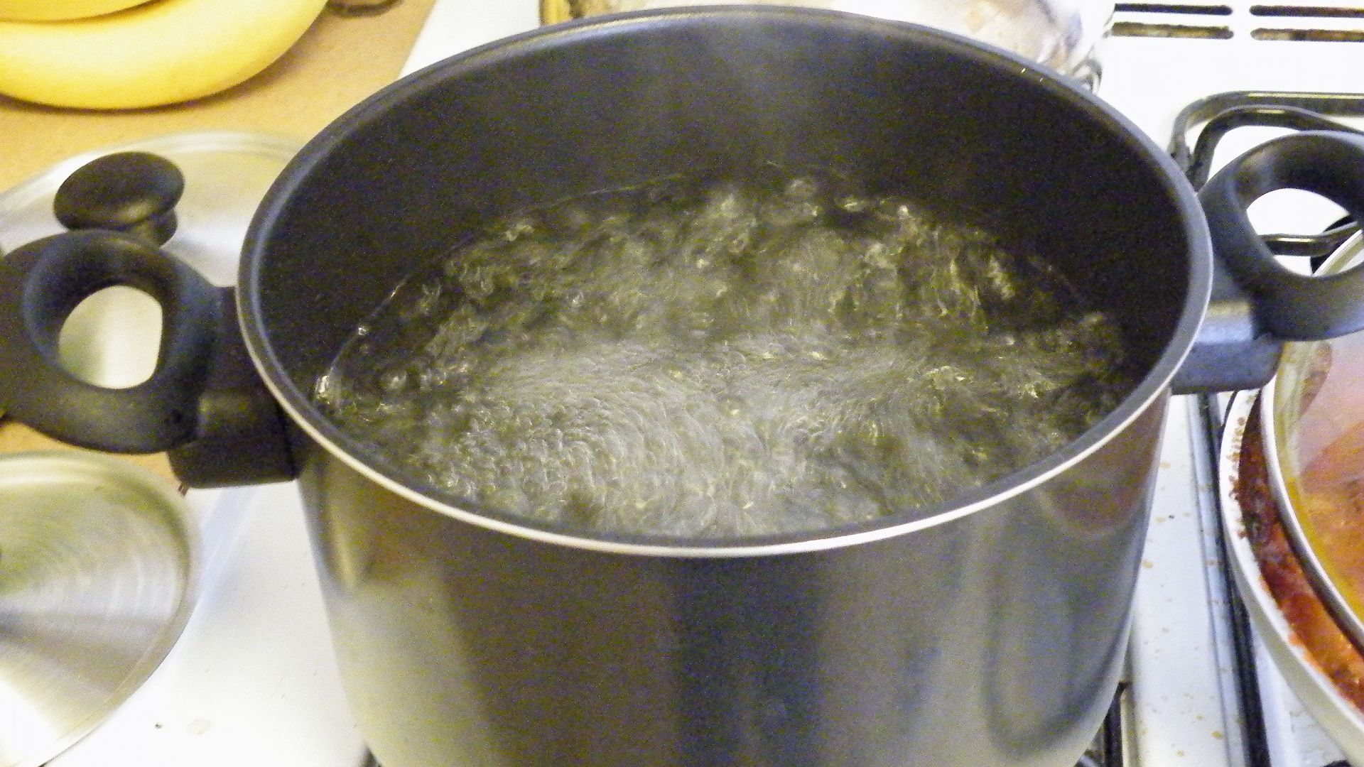 boiling water