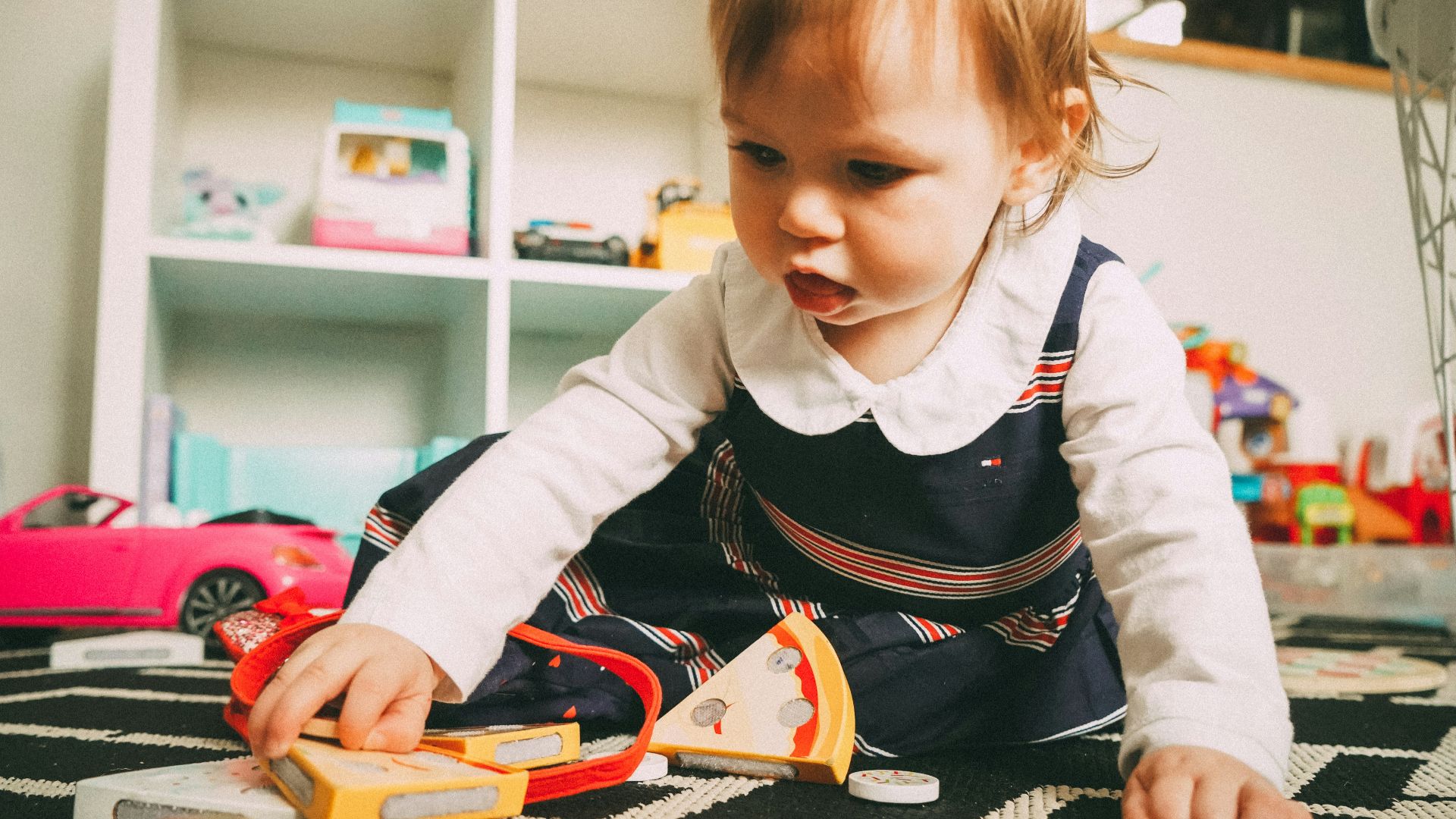 toddler playing toy