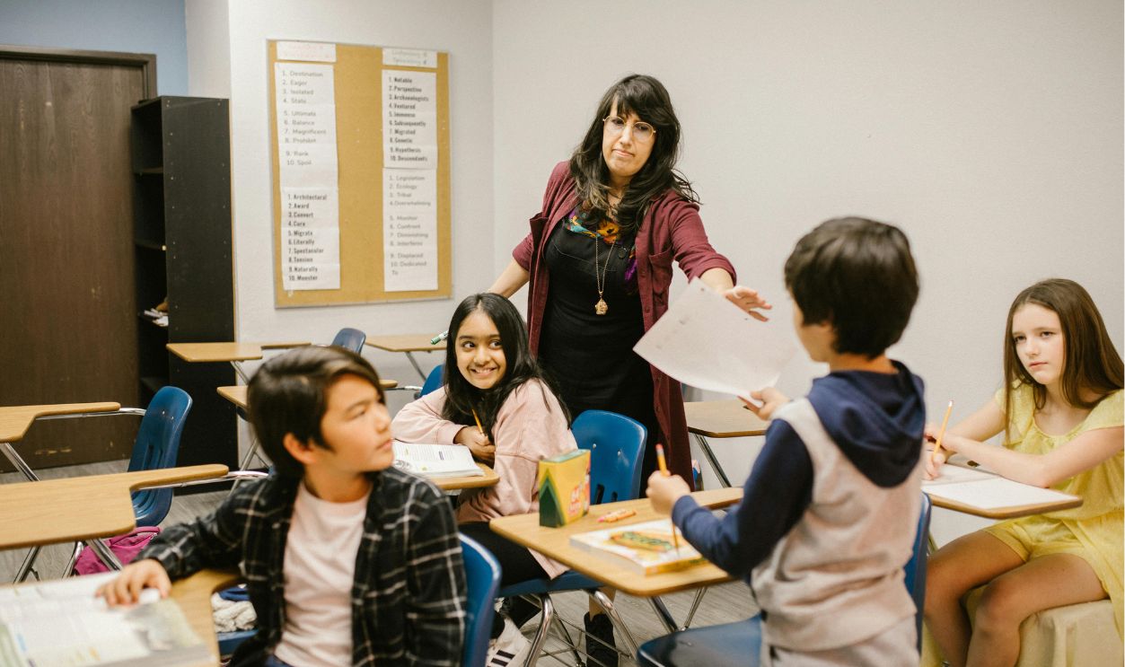 Teacher Scolding Her Students