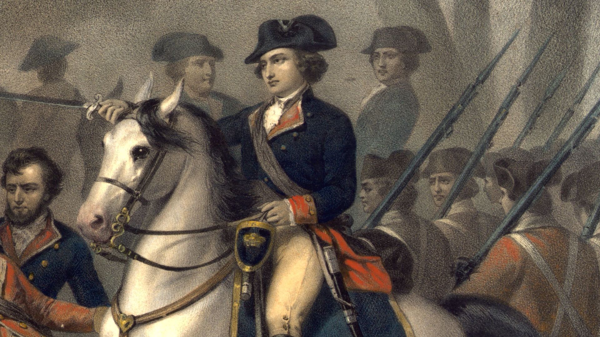 Painting in oil, Washington the Soldier