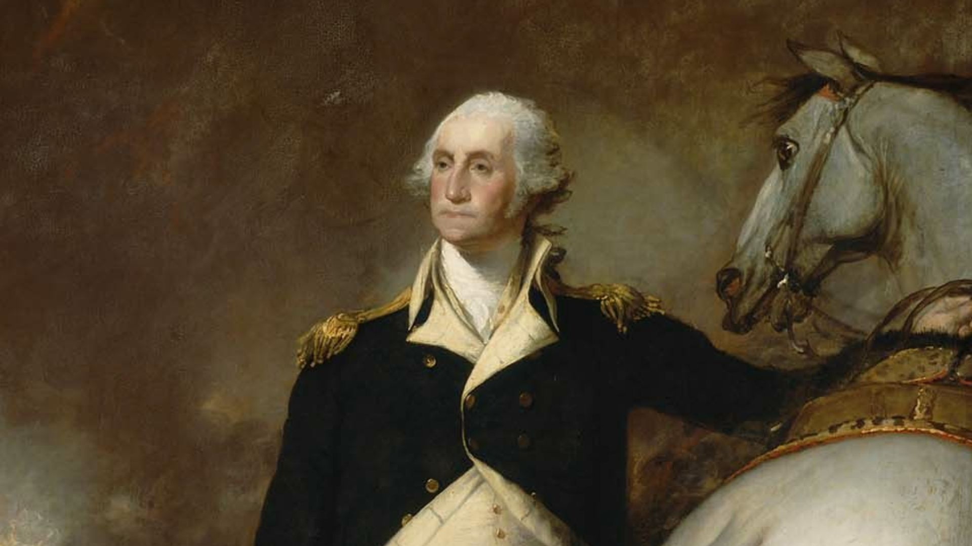 Portrait of George Washington at Dorchester Heights.