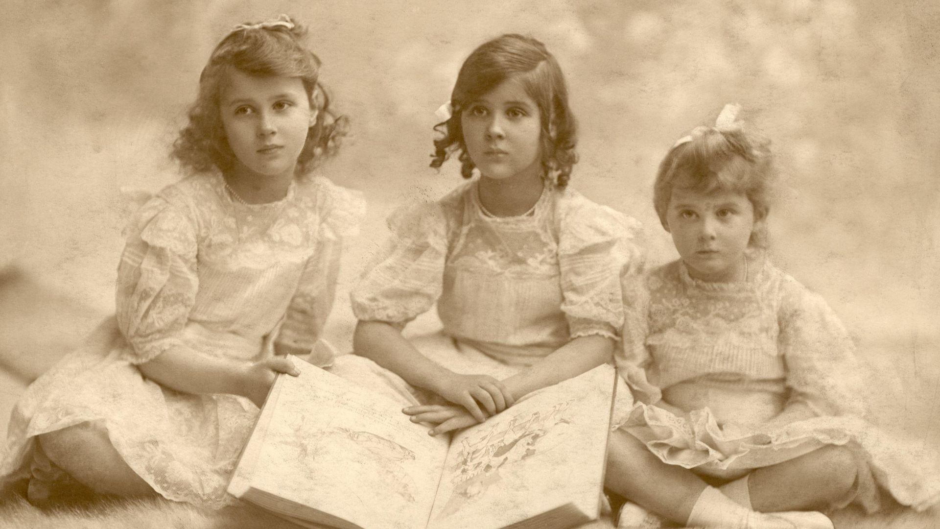 Princess Olga of Greece and Denmark (later Princess Paul of Yugoslavia); Princess Elizabeth of Greece and Denmark (later Elizabeth, Countess Toerring-Jettenbach); Princess Marina of Greece and Denmark (later Princess Marina, Duchess of Kent), by Lallie Charles (née Charlotte Elizabeth Martin) (died 1919), given to the National Portrait Gallery, London in 1994. See source website for additional information.

This set of images was gathered by User:Dcoetzee from the National Portrait Gallery, London website using a special tool. All images in this batch have been confirmed as author died before 1939 according to the official death date listed by the NPG.