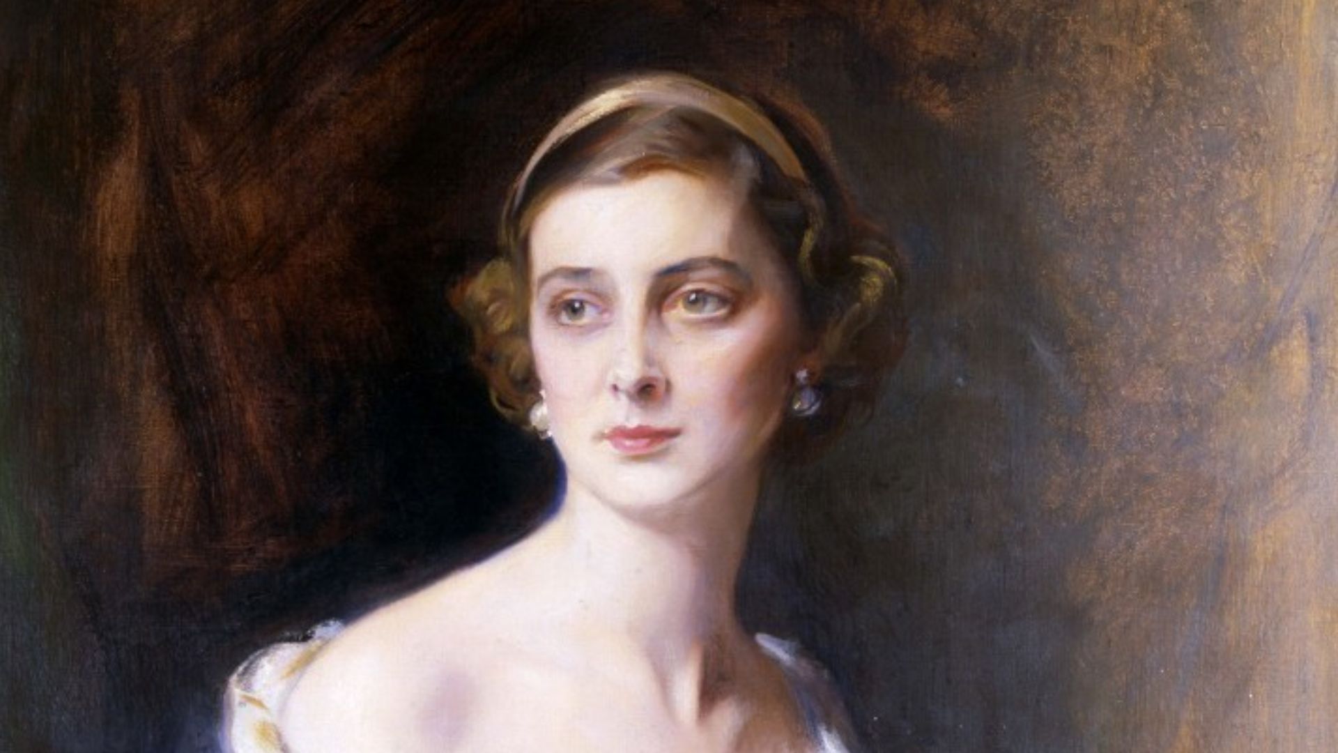 Portrait of Princess Marina, Duchess of Kent (1906-1968), painted in 1934. Private collection.